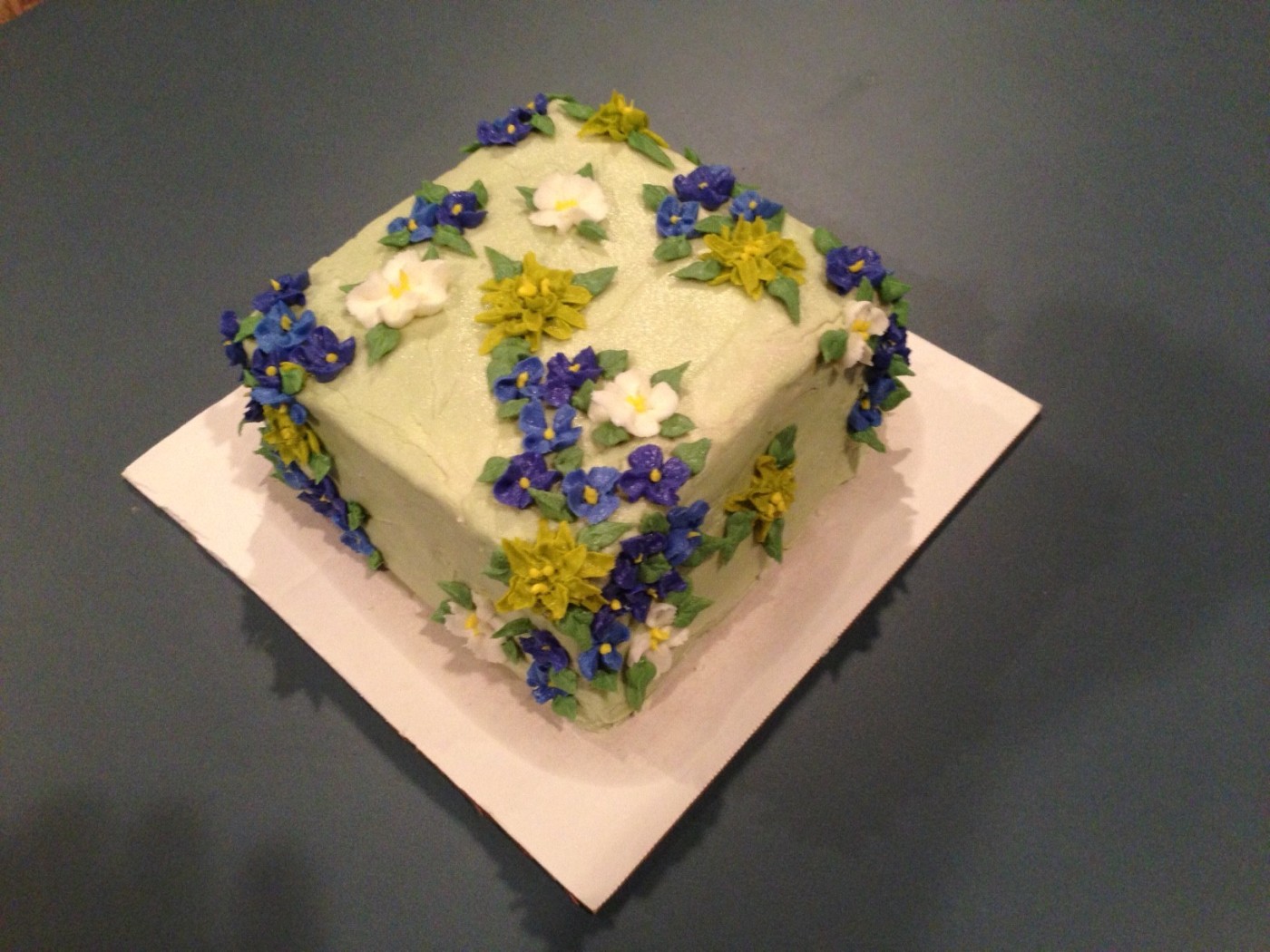 Square Buttercream Cake Decorating Ideas