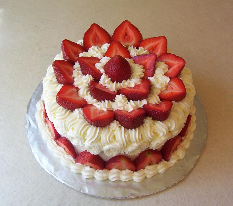 Strawberry Cake Decorating