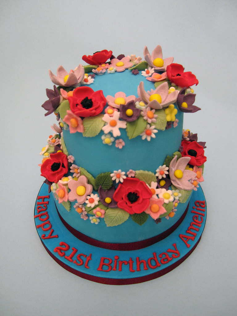 Summer Birthday Cake Flowers