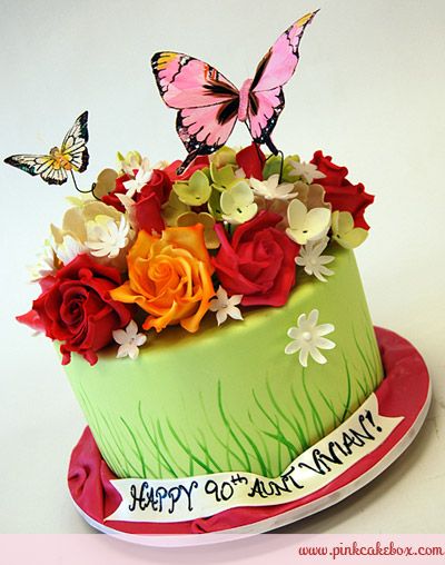 9 Photos of Flower Birthday Cakes For Her