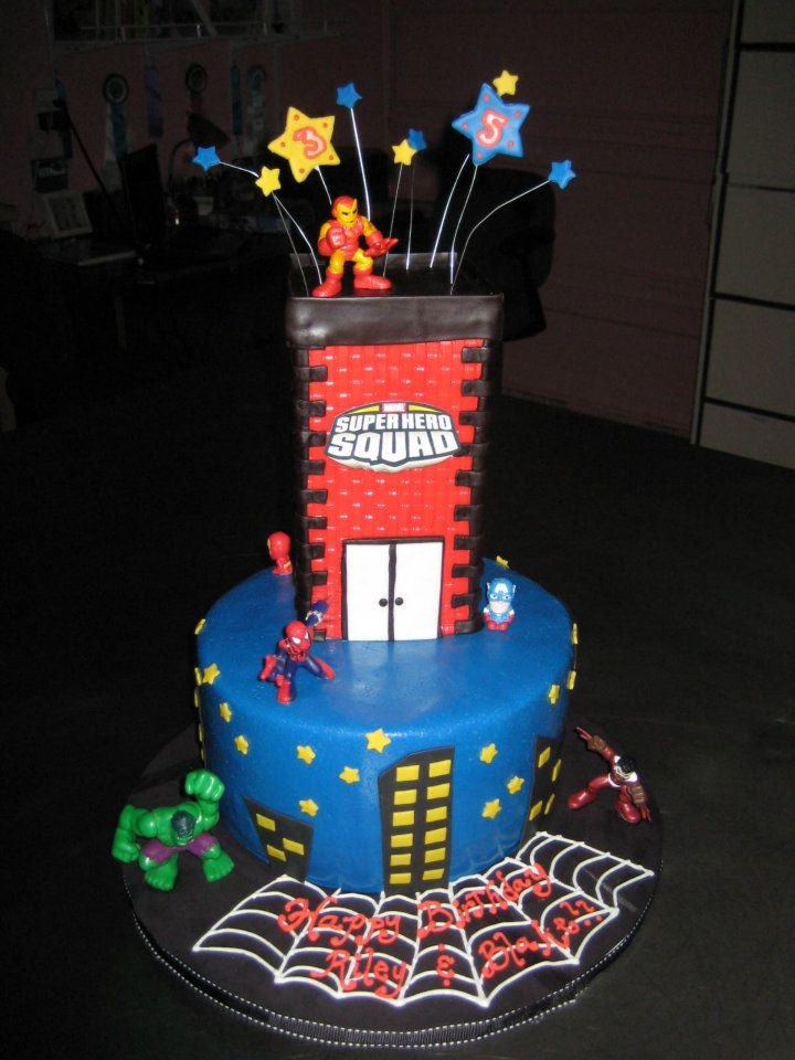 Super Hero Boy Birthday Cake