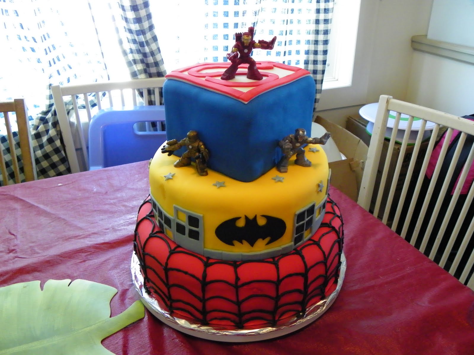 Super Hero Squad Birthday Cake