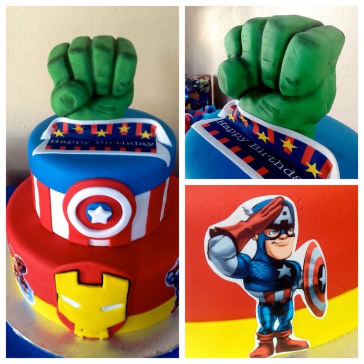 12 Photos of Super Heroes Squad Birthday Cakes