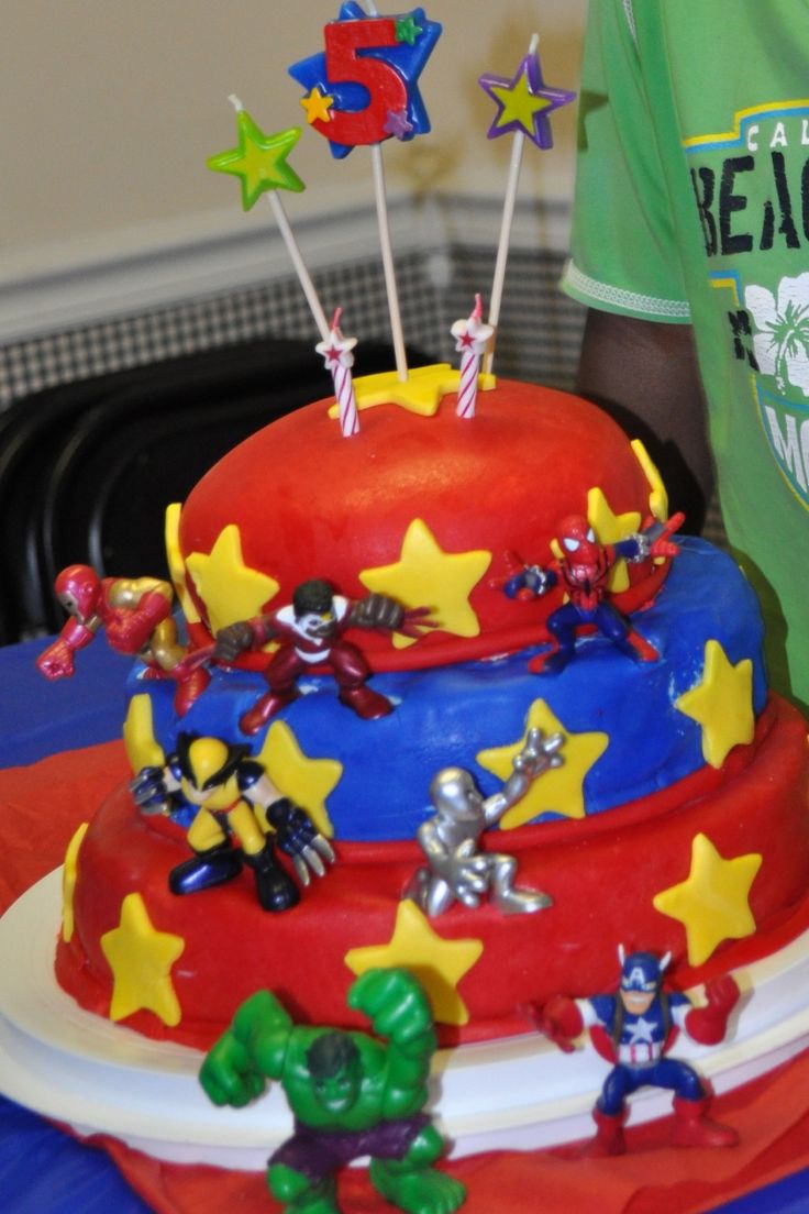 Super Hero Squad Cake