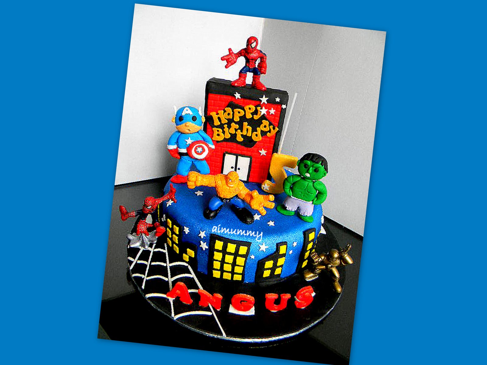 Super Hero Squad Cake