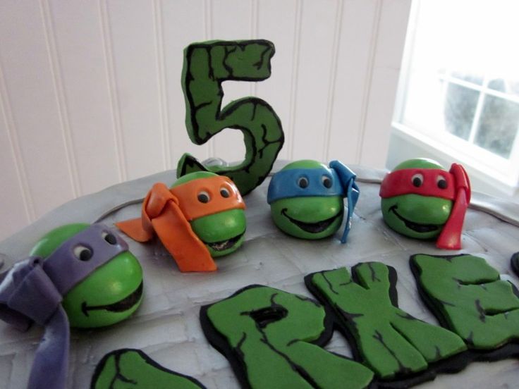 Teenage Mutant Ninja Turtles Birthday Cake