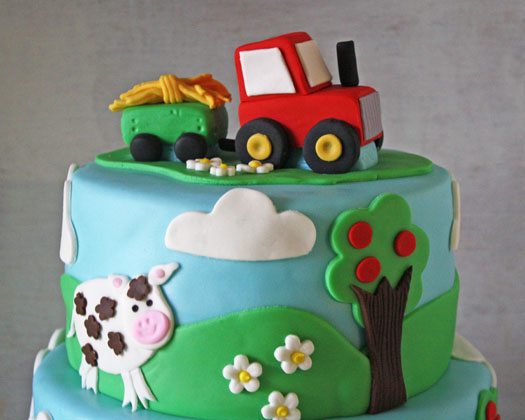 Tractor Birthday Cake