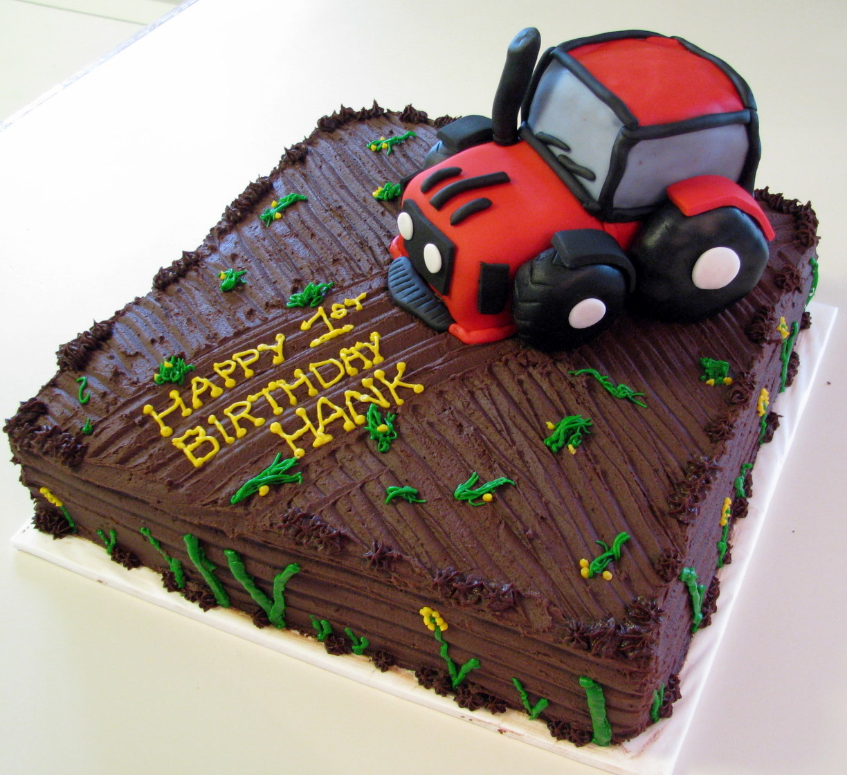 Tractor Birthday Cake