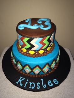 5 Photos of Tribal Print Cakes