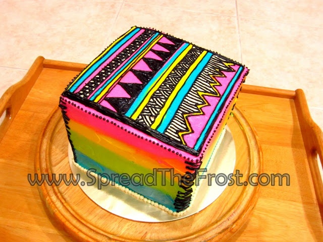 Tribal Pattern Cake