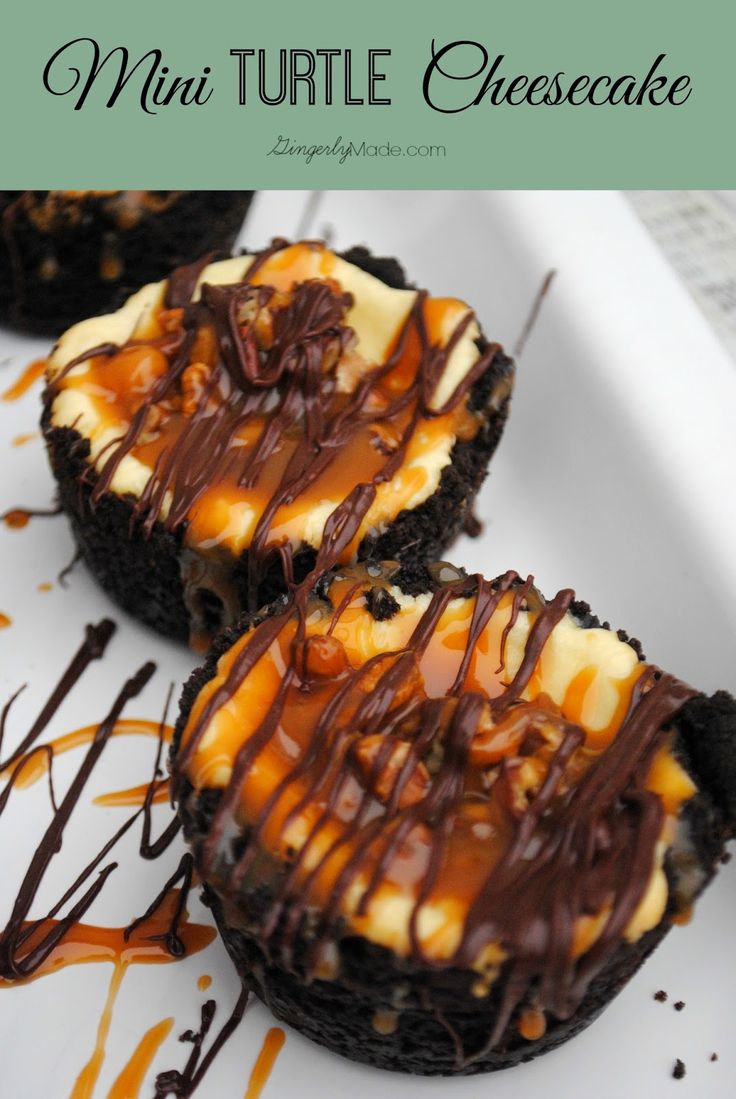 Turtle Mini Cheesecakes Recipe