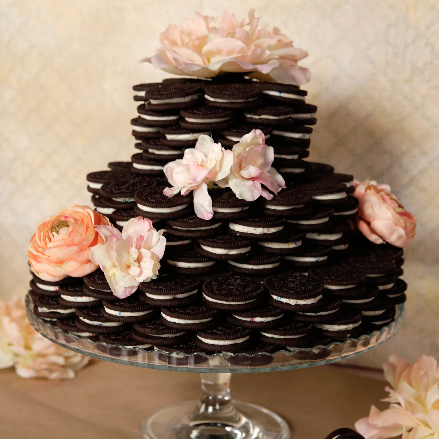 Wedding Cake Made Entirely of Oreos