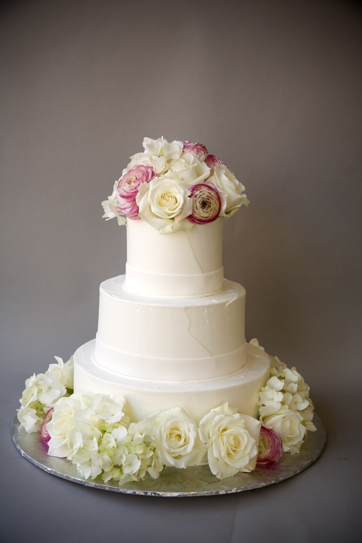 11 In The Bottom With Flowers Wedding Cakes Photo Wedding Cake