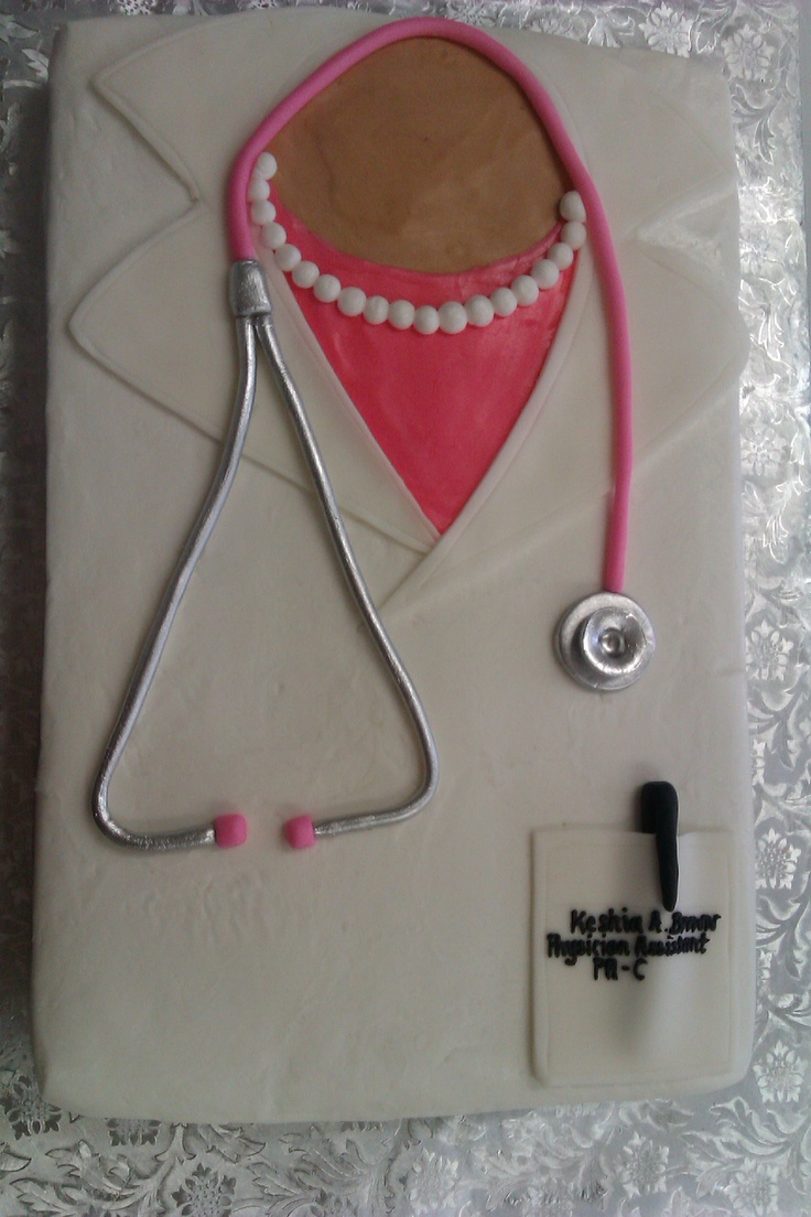 White Coat Ceremony Cake Ideas