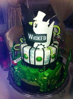 Wicked Themed Birthday Cake