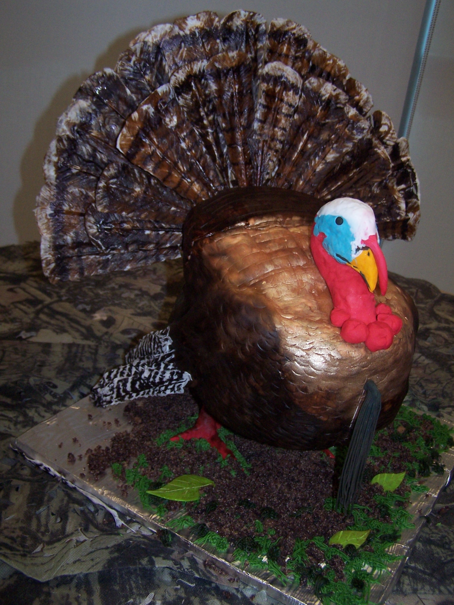 Wild Turkey Birthday Cake