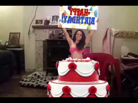 Women Jumping Out of Birthday Cakes