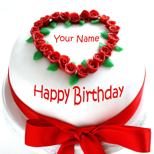 Write Name On Happy Birthday Cake