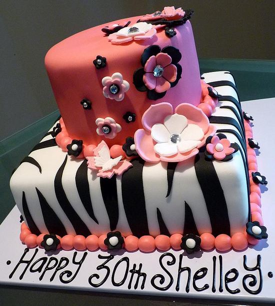 Zebra Birthday Cakes for Women