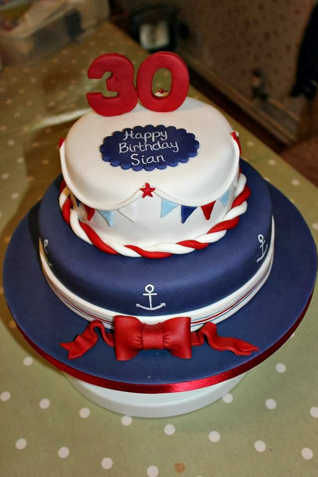 10 Photos of Nautical Themed 30th Birthday Cakes