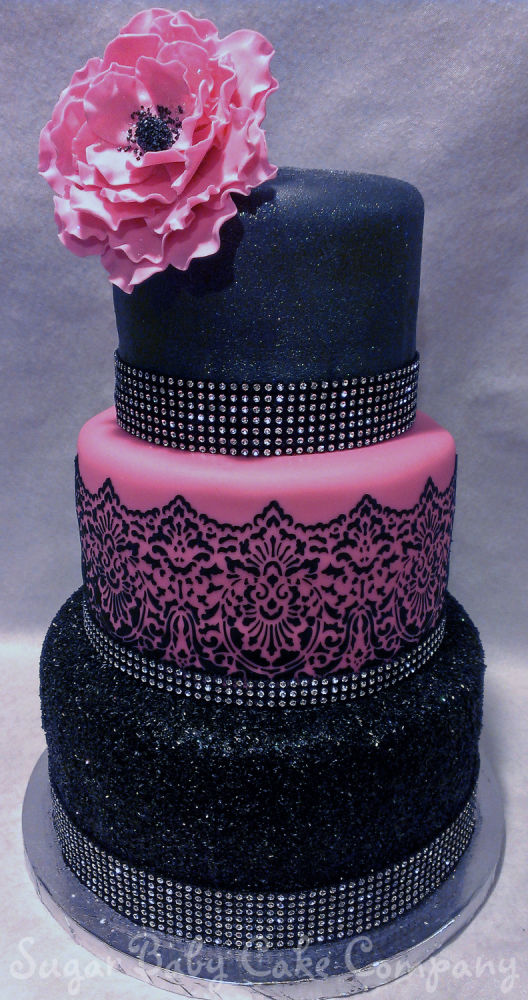 40th Bling Birthday Cake