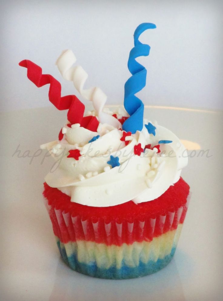 4th of July Cupcake Cake