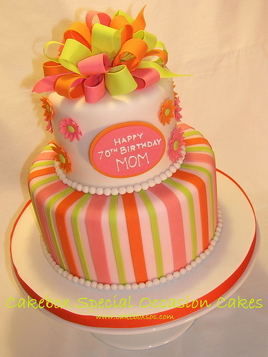 70th Birthday Cake Ideas for Mom