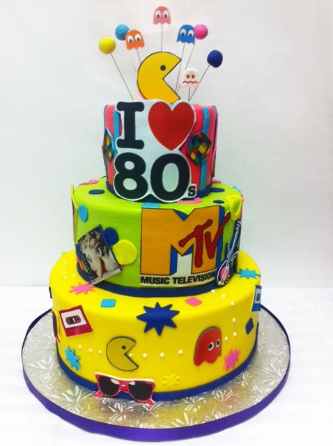 80s Birthday Cake Idea