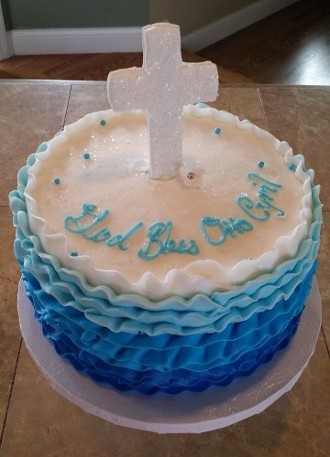 Adult Baptism Cake