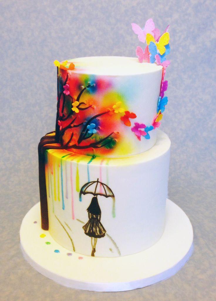 Airbrush Birthday Cake Ideas