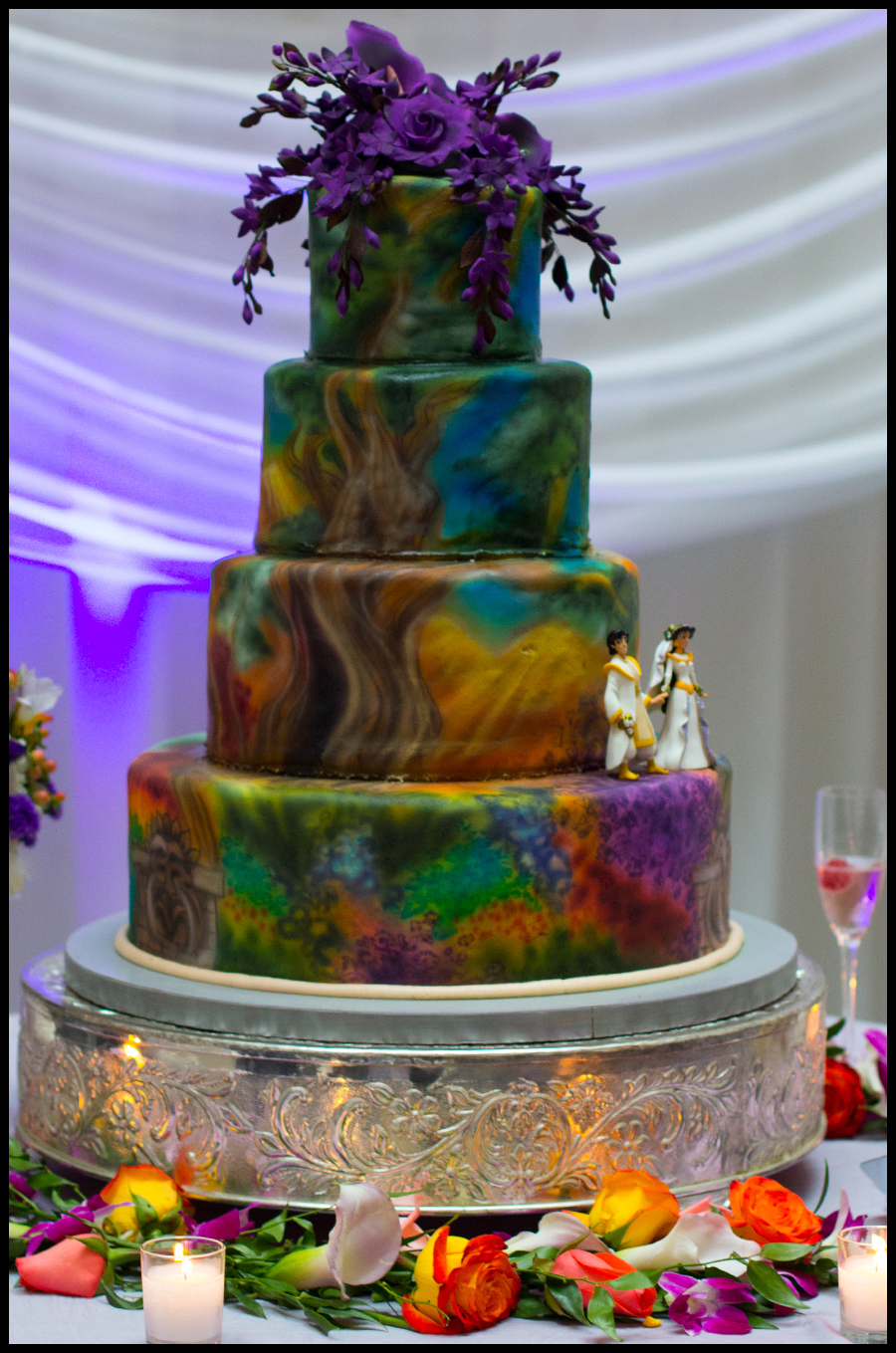 Aladdin Inspired Wedding Cake