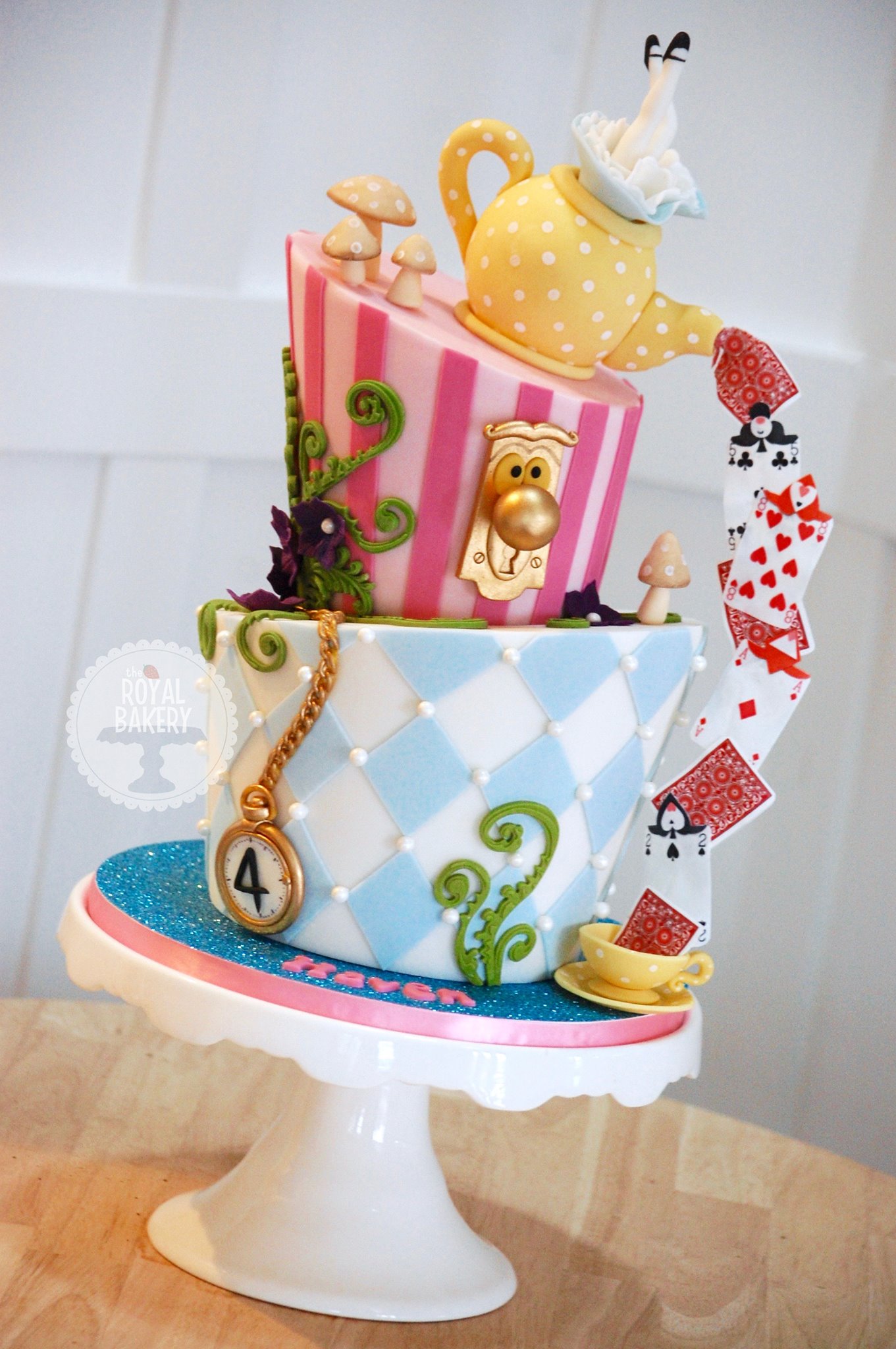 Alice in Wonderland Birthday Cake