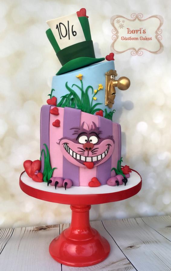 9 Photos of Cartoon Alice In Wonderland Cakes