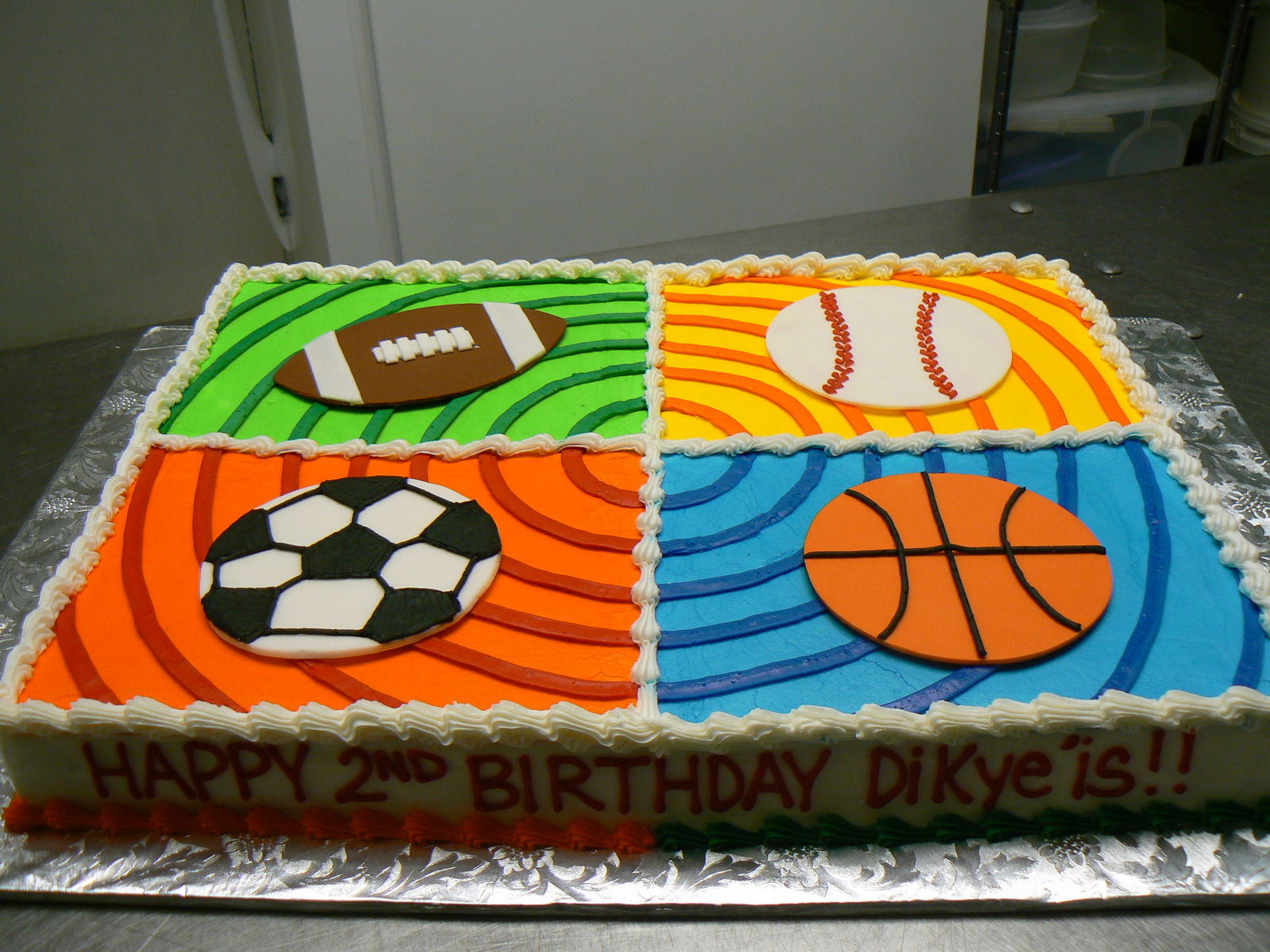 All Sports Theme Birthday Cakes