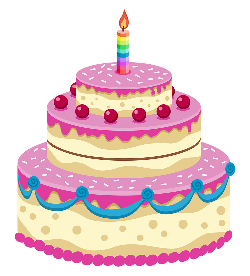 Animated Happy Birthday Cake Cartoon