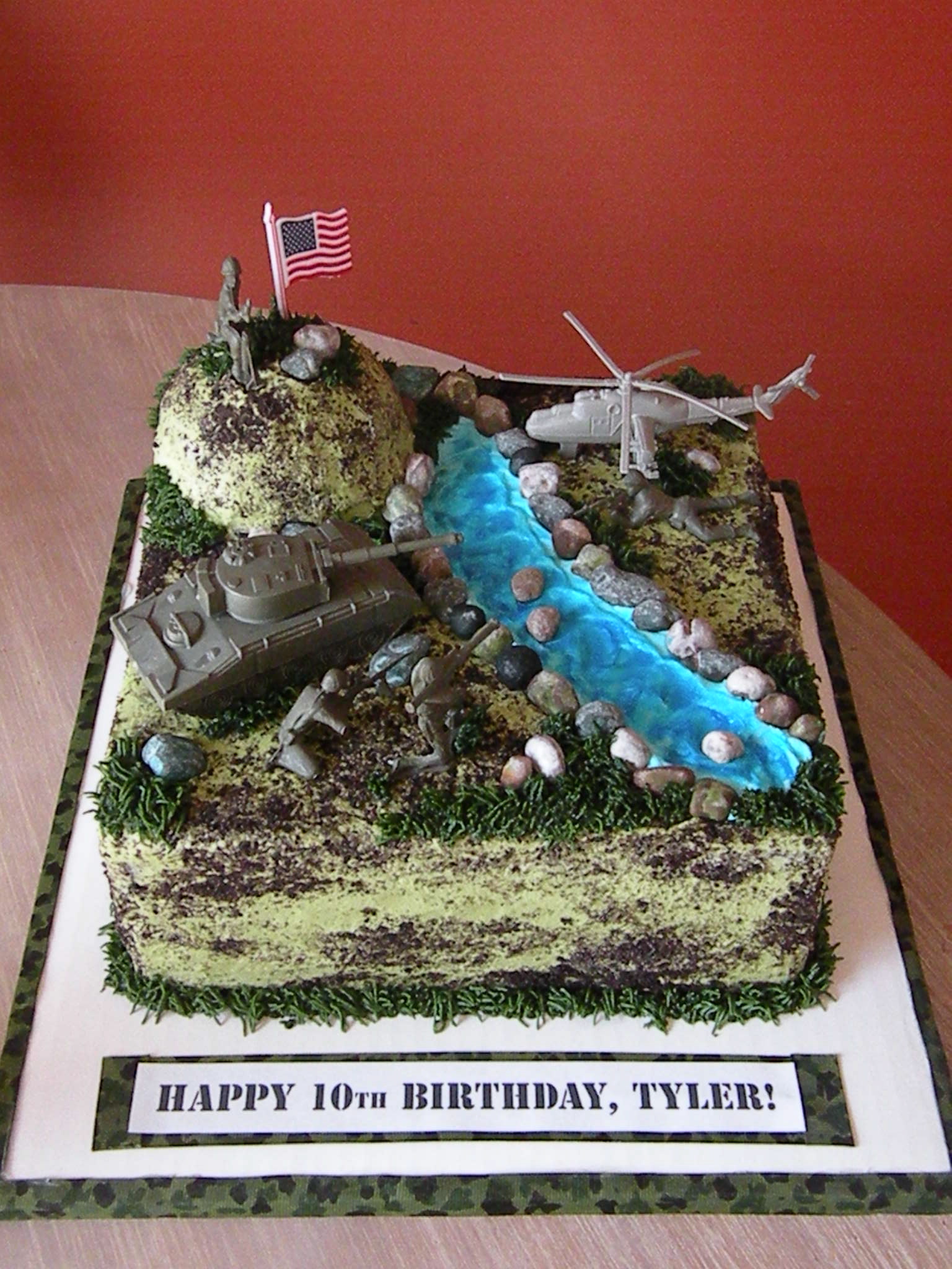 Army Man Birthday Cake