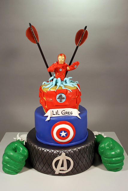 Avengers Birthday Party Cake