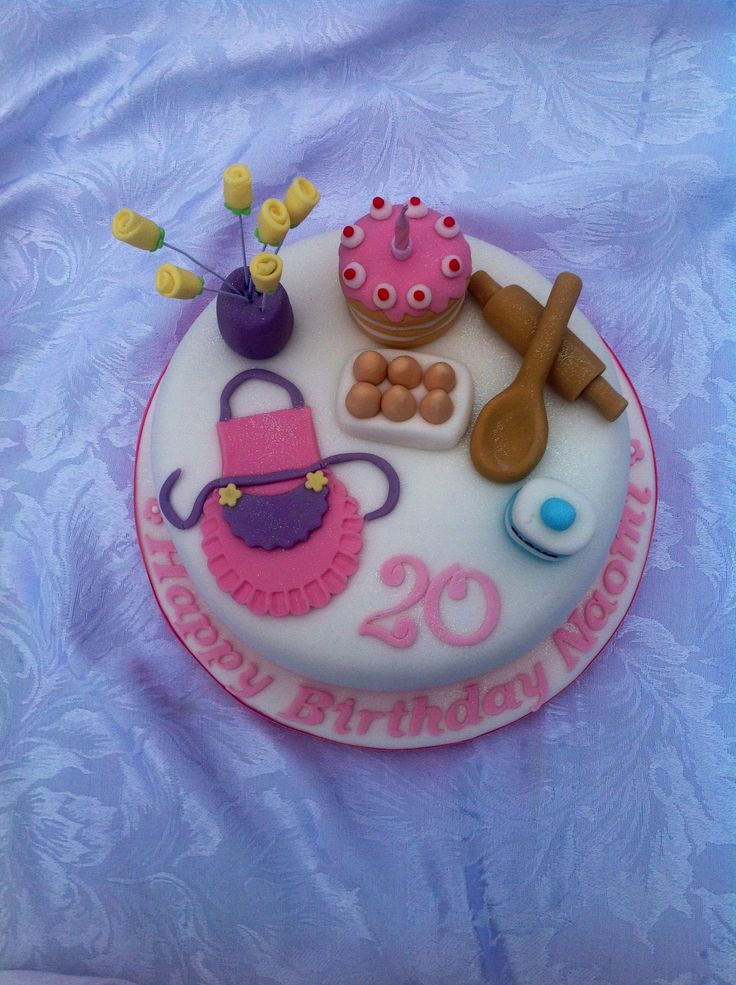 Baking Themed Birthday Cake