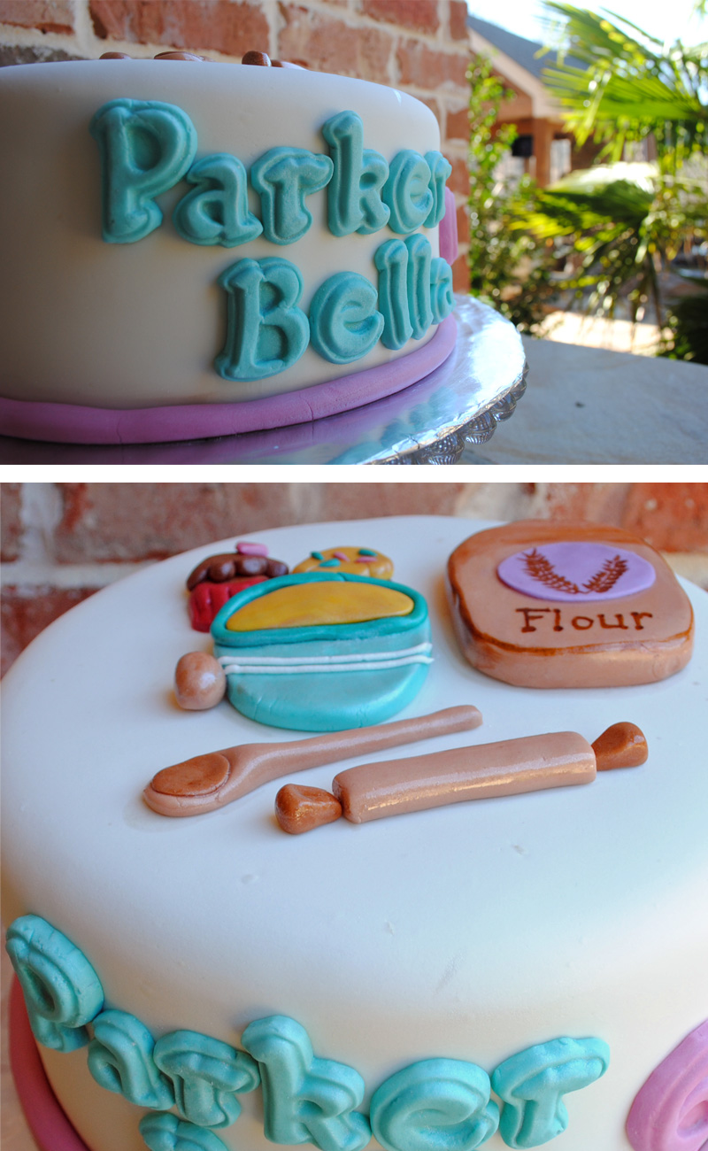 Baking Themed Birthday Party Cake