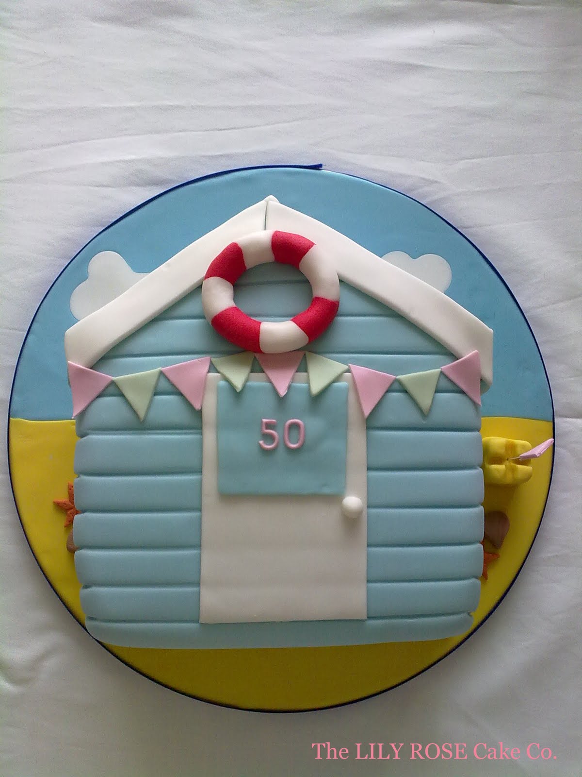 Beach Hut Cake