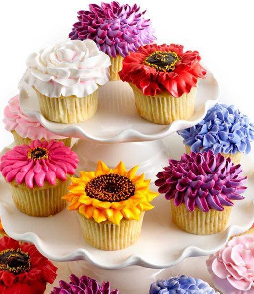 Beautiful Flower Cupcakes