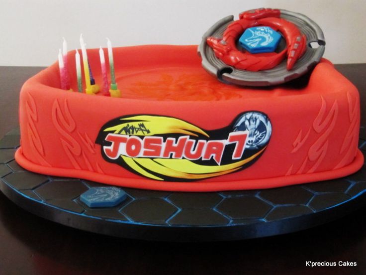 Beyblade Birthday Cake