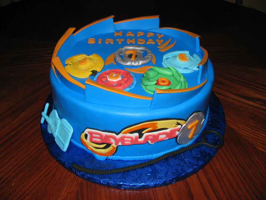 Beyblade Birthday Cake