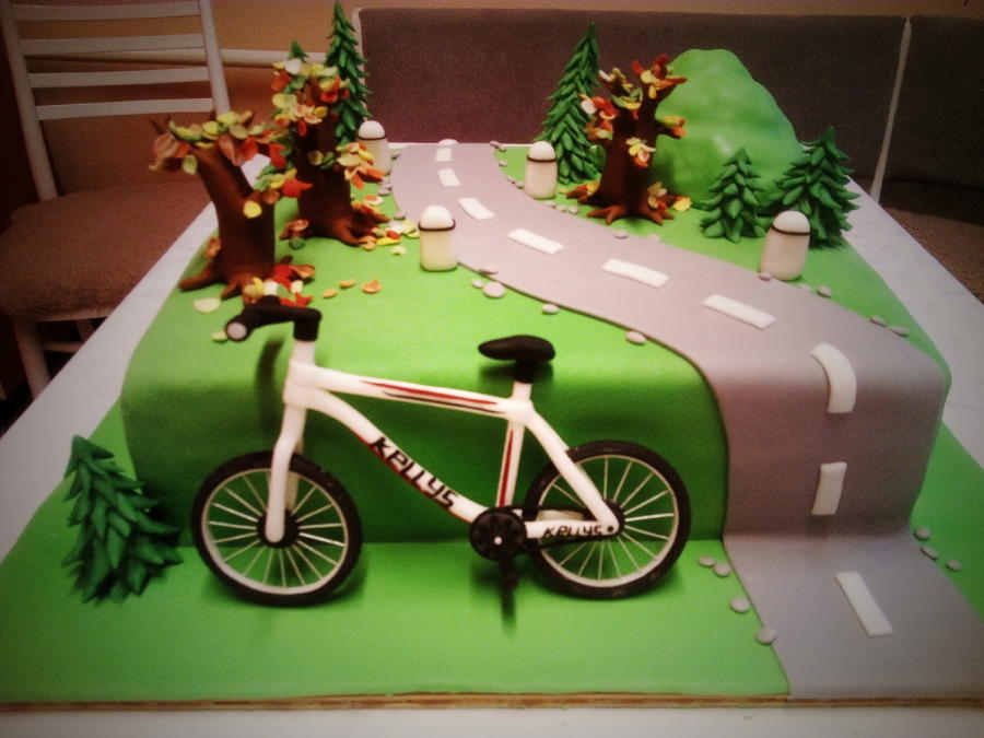 Bicycle Birthday Cake