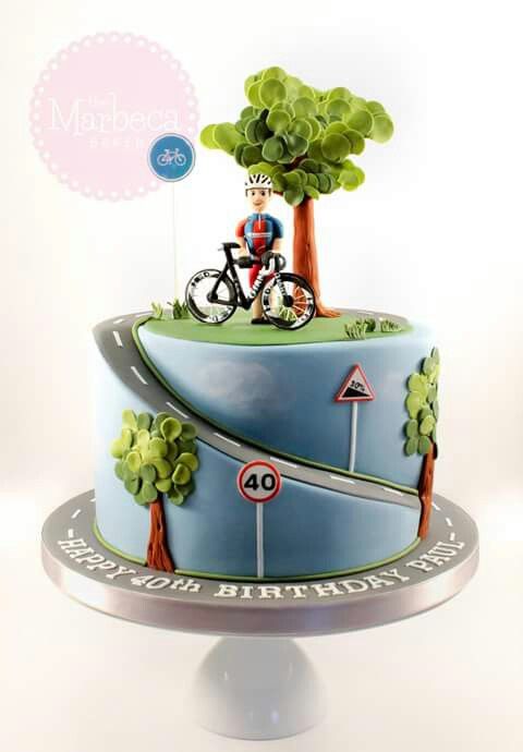 Bicycle Birthday Cake