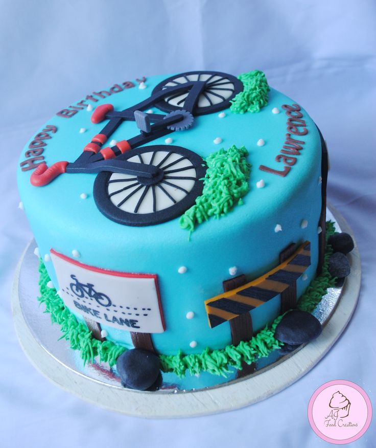 Bicycle Birthday Cake