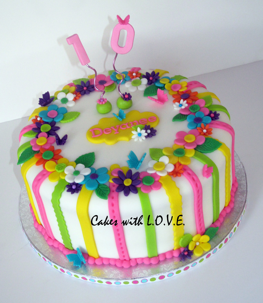 Birthday Cake for Girls Turning 10