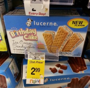 Birthday Cake Ice Cream Lucerne Sandwiches