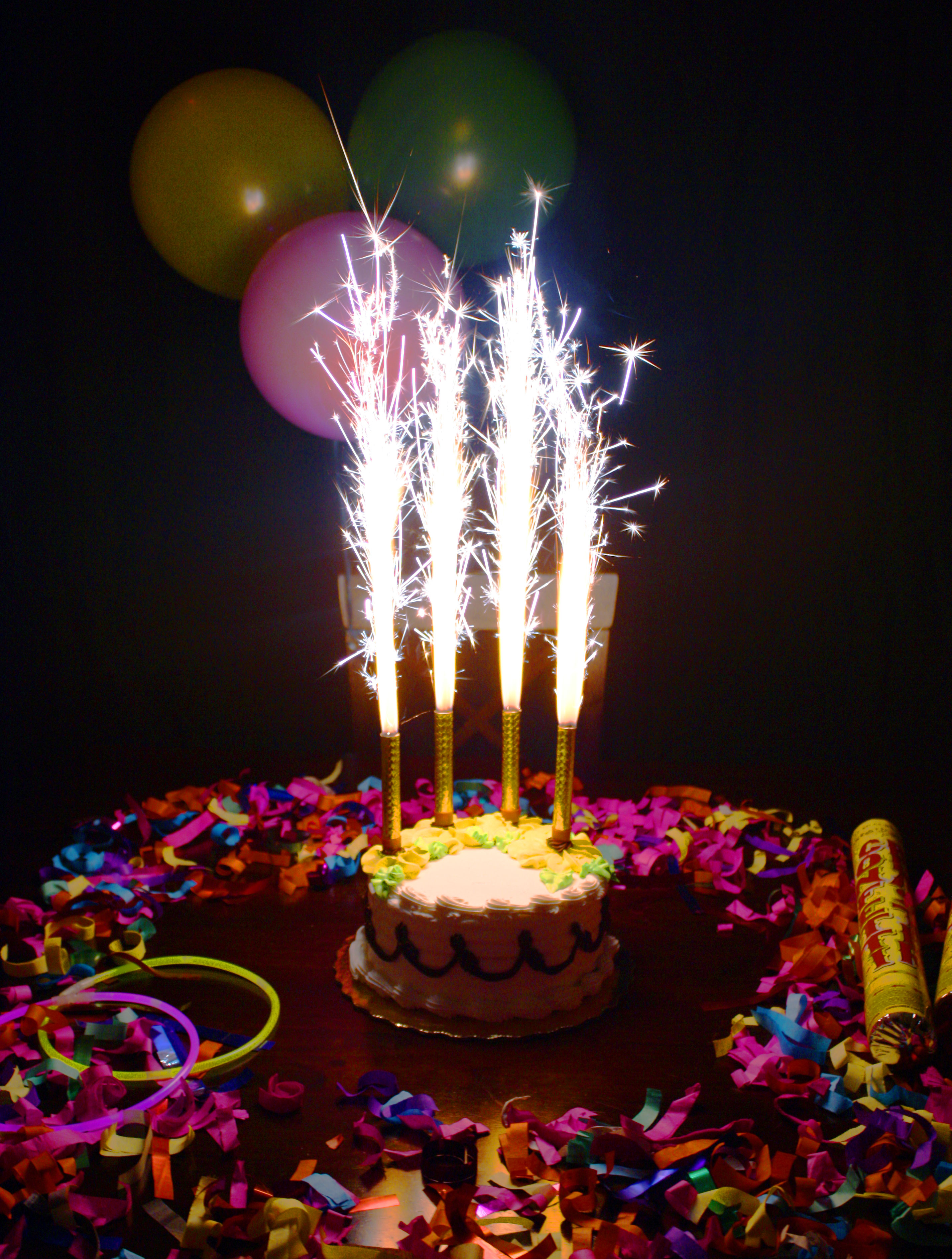 Birthday Cake Sparkler Candles