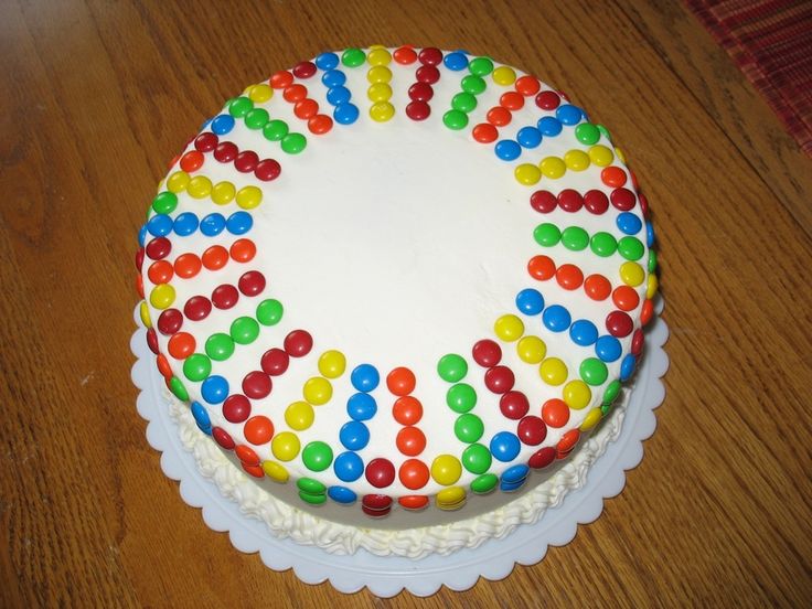 Birthday Cake with M and MS